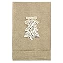 Mud Pie Christmas Tree White Christmas Pearl Towel