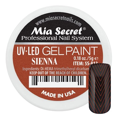 Mia Secret Professional Nail System UV/LED Gel Paint - 5 grams (Sienna) Beauty & Personal Care Mia Secret