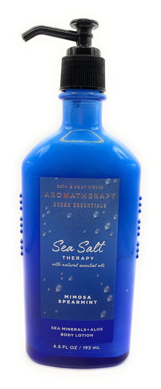Bath & Body Works Aromatherapy Sea Salt Therapy - Mimosa Spearmint Sea Minerals + Aloe Body Lotion, 6.5 Ounce