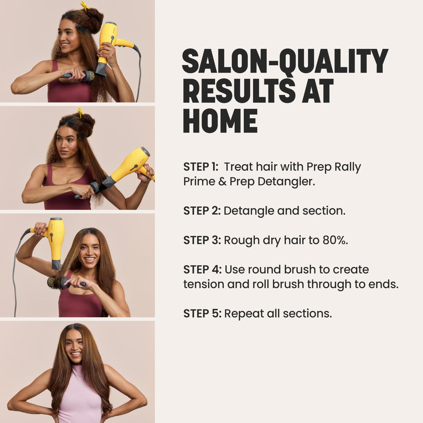 Drybar The Buttercup Blow-Dryer - Faster Drying, More Shine, Less Frizz - Ultra Powerful yet Lightweight Professional Hair Dryer