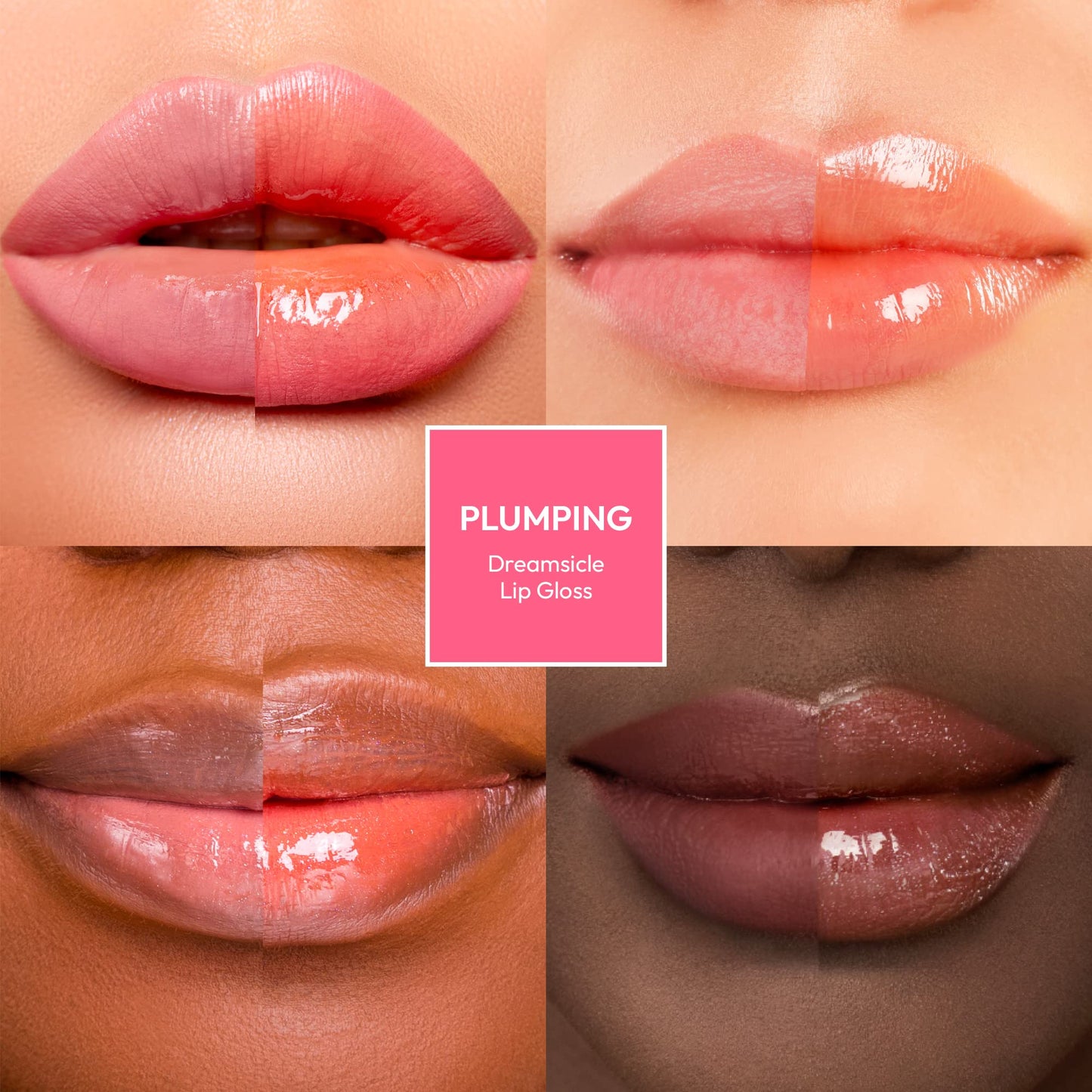 Ruby Kisses Hyaluronic Lip Gloss, High-Shine Volumizing Plumping Hydrating