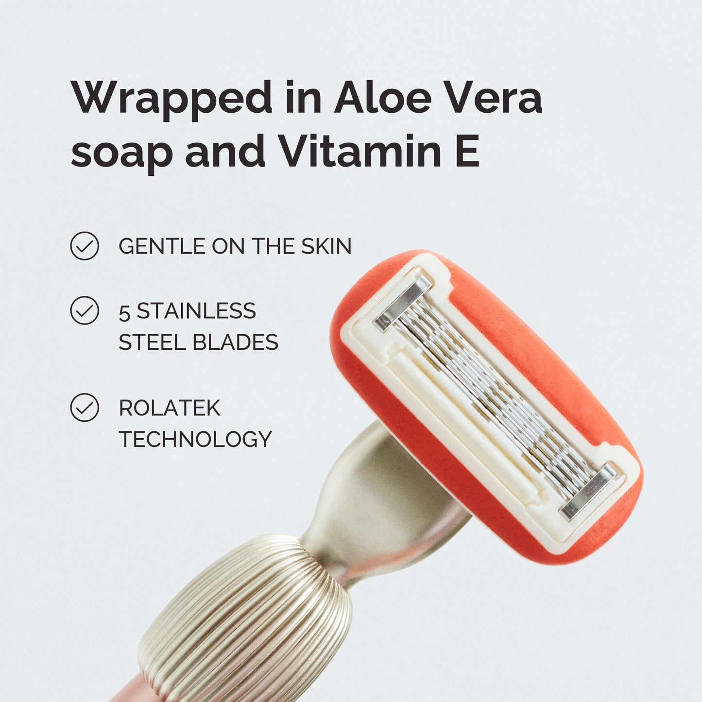 Fler 5-Blade Razor Refills - 4-Pack Women’s Razor Cartridges with lubricating ring enriched with Aloe Vera, Vitamin E & Jojoba Oil, Compatible Only Beauty and Personal Care Fler