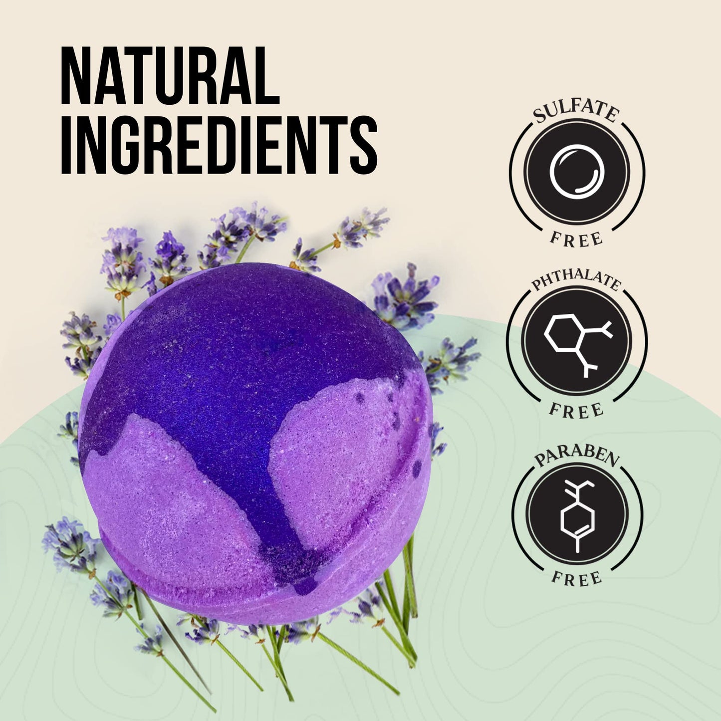 Naturally Vain Bath Bomb Set, Handmade, Non-Staining, Sulfate-Free, Natural Luxury Bath Fizzies, Aromatherapy Spa Gift Set, Assorted Scents, 9-Pack