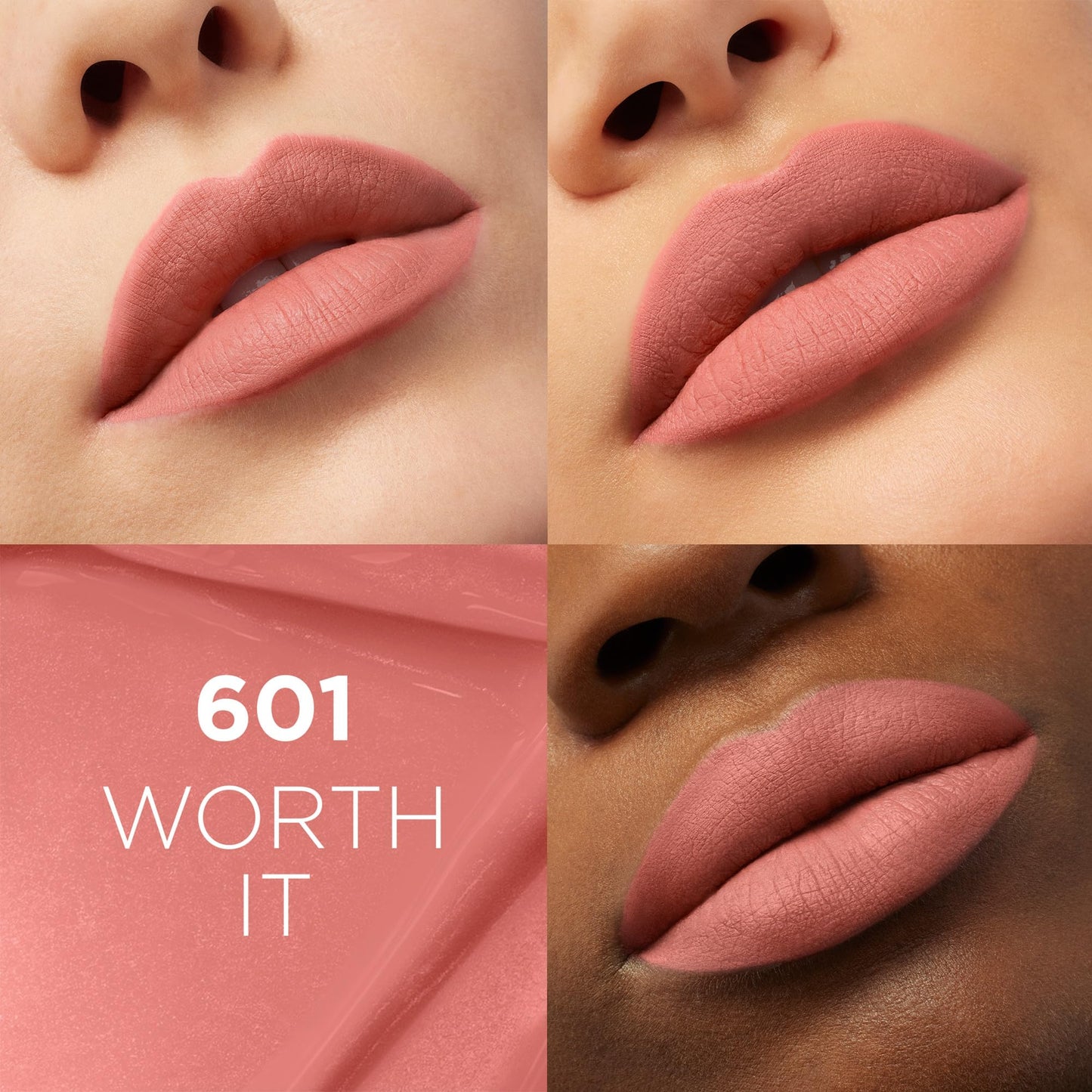 L'Oreal Paris Infallible Matte Resistance Liquid Lipstick, up to 16 Hour Wear, Worth It 601, 0.16 Fl Oz