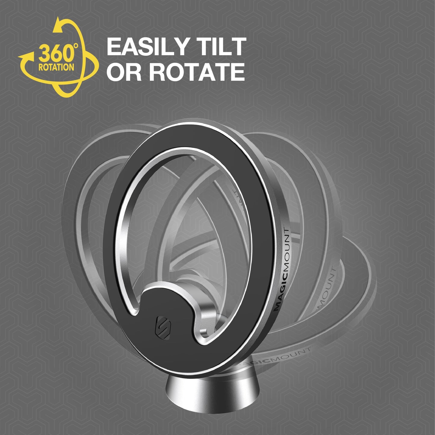 Scosche MagicMount MEMSD-SP Elite2 Magnetic Dashboard Mount for Magsafe Mobile Devices, Cell Phone Holder for Car Dash, 360° Adjustable Magnet Head…