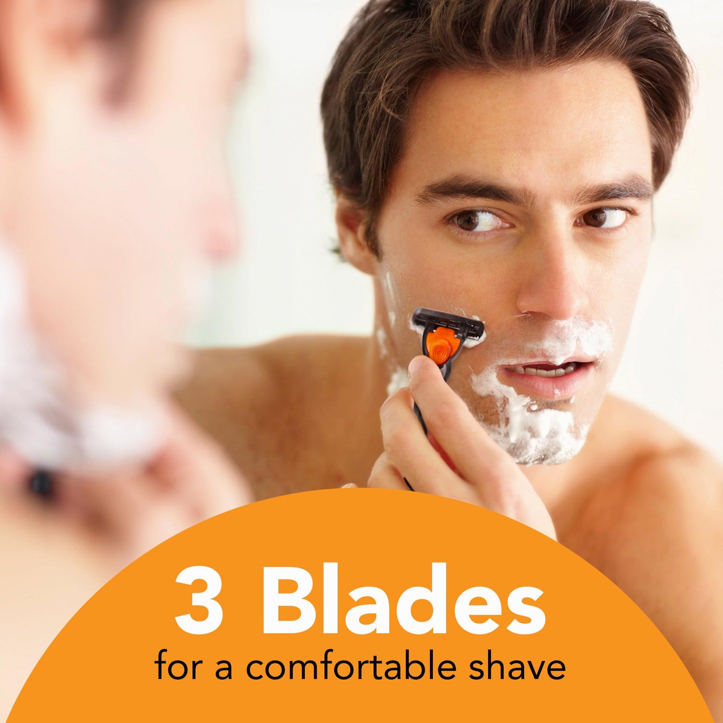 BIC Comfort 3 Refillable Men's 3-Blade Razors Holiday Gift Set, 1 Handle and 14 Cartridges, Stocking Stuffer for Men Beauty and Personal Care BIC