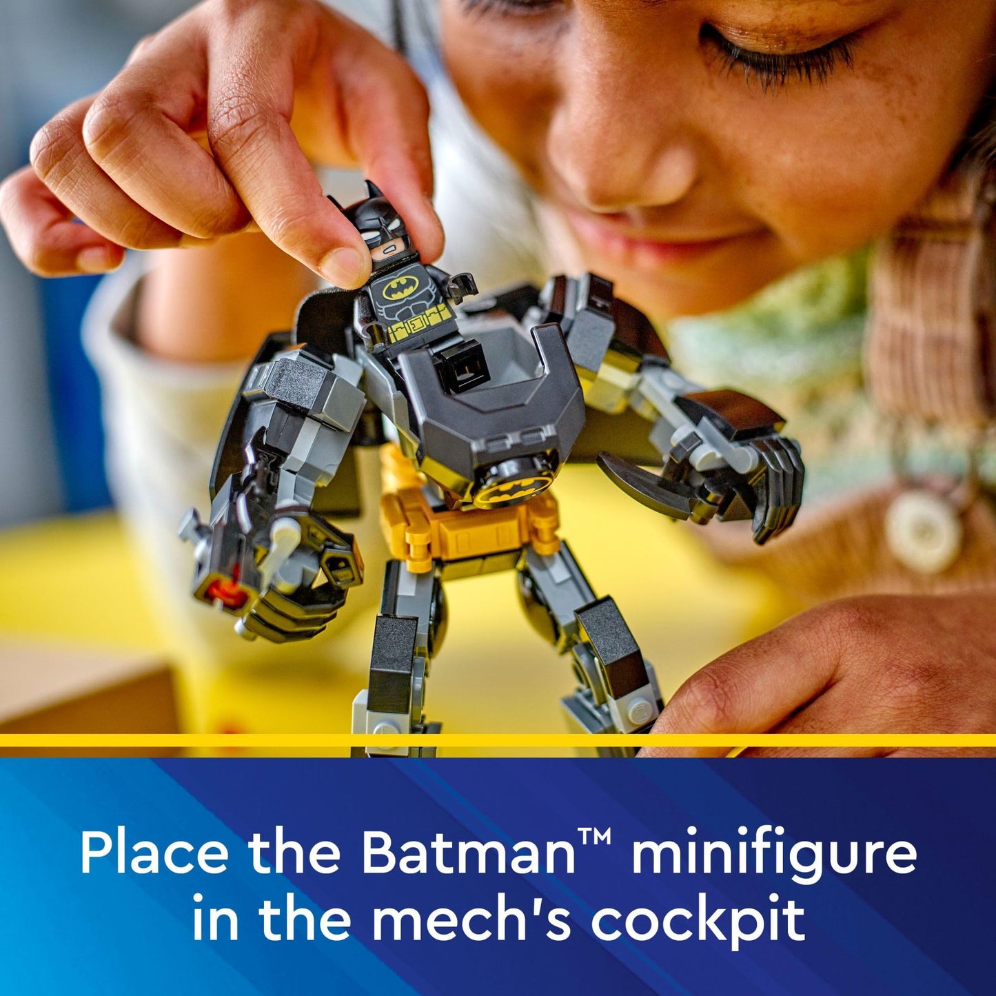 LEGO DC Batman Mech Armor Toy – Buildable Robot Action Figure with Batman Minifigure, Superhero Gift for Kids & Fans Ages 6+, 76270