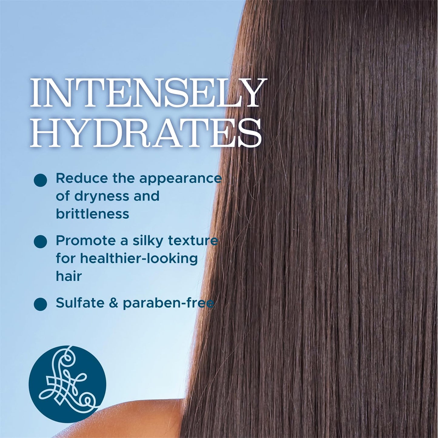 Luseta Deep Hydrating Hyaluronic Acid Shampoo and Conditioner Set for Dry Damaged Hair - Sulfate Free Moisturizing Hair Care with Shea Butter