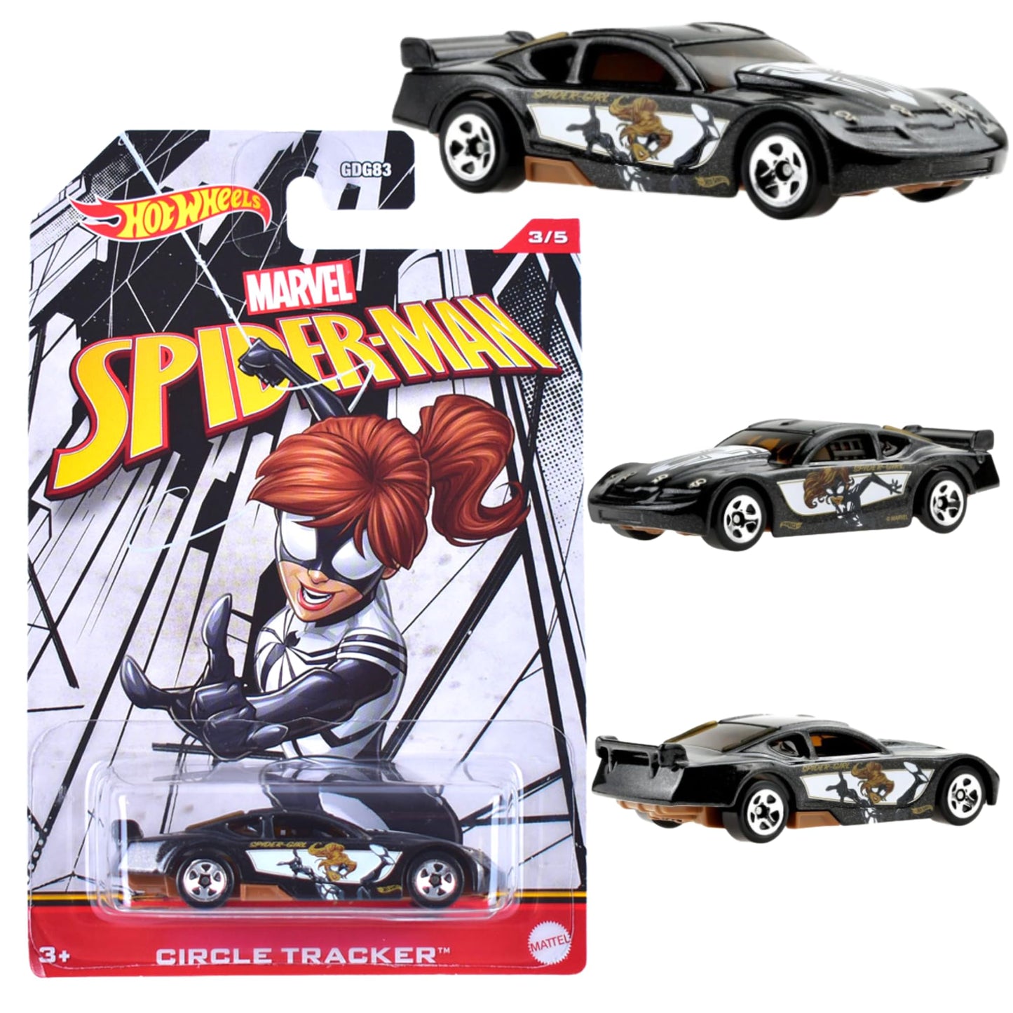 Hot Wheels Marvel Spider-Man (3/5 Spider-Girl Circle Tracker)