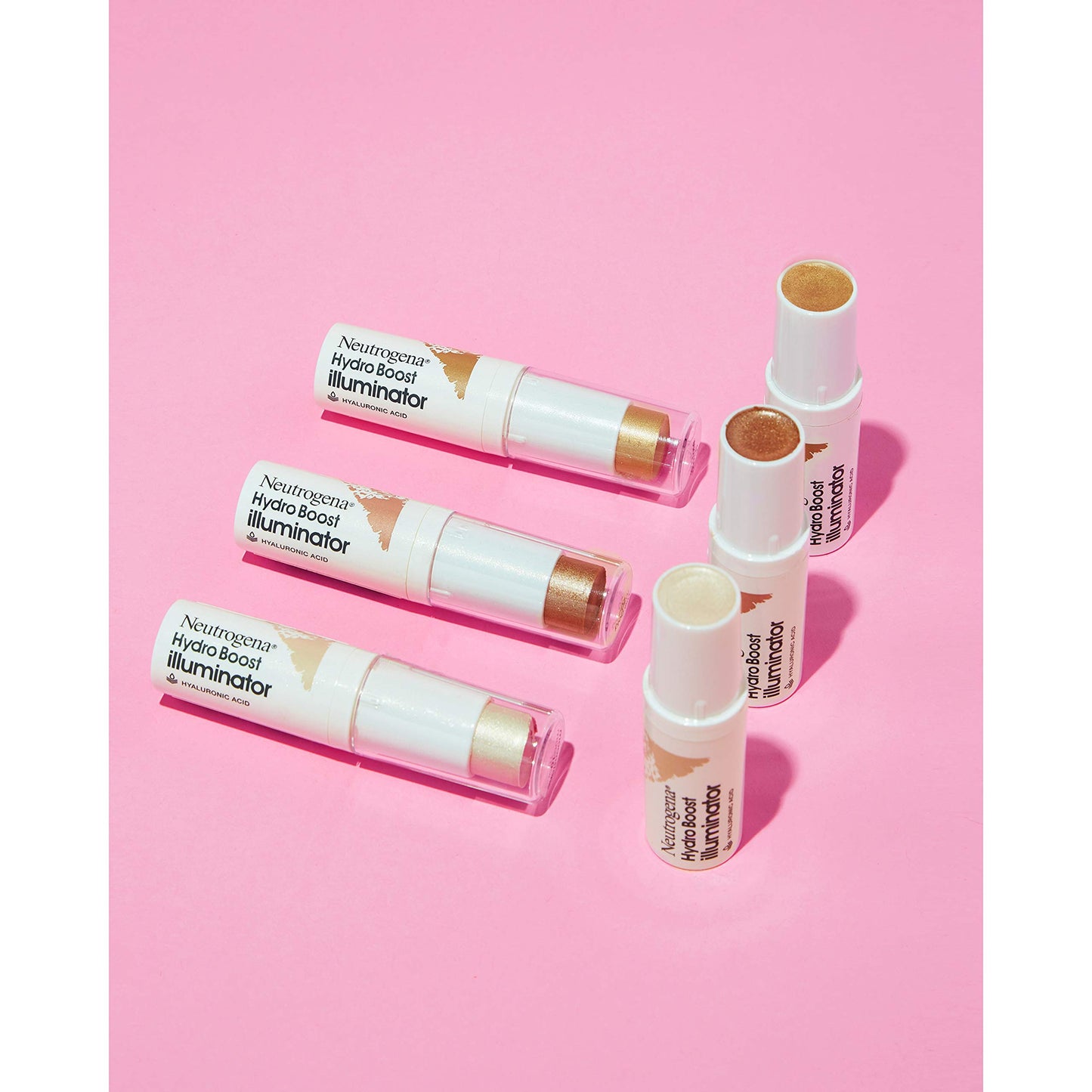 Neutrogena Hydro Boost Illuminator Makeup Stick with Hyaluronic Acid, Moisturizing Highlighter to Improve & Illuminate Skin, Dermatologist-Tested