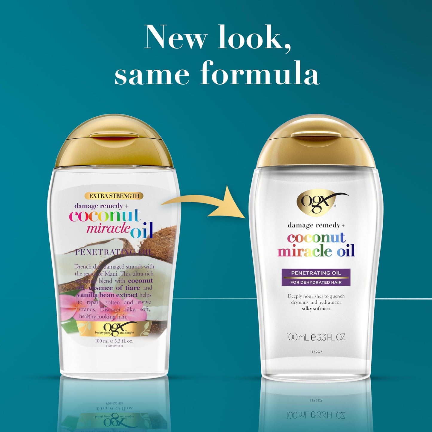 OGX Extra Strength Damage Remedy + Coconut Miracle Oil Penetrating Hair Oil Treatment, Extra Hydrating Anti-Frizz Oil for Coarse, Dry Hair Beauty and Personal Care OGX