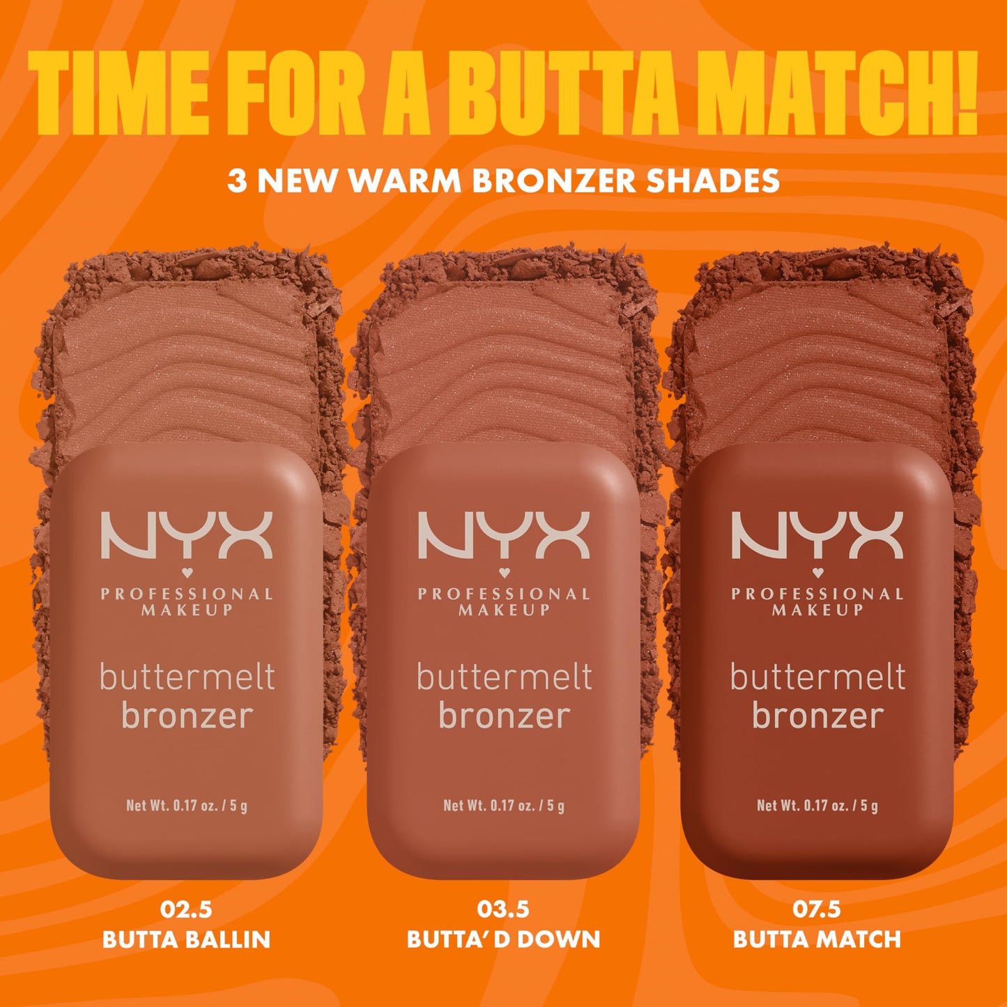 NYX PROFESSIONAL MAKEUP Matte Buttermelt Bronzer, Longwear Face Makeup with Up to 12 Hours of Wear, Vegan Formula - Butta Than U