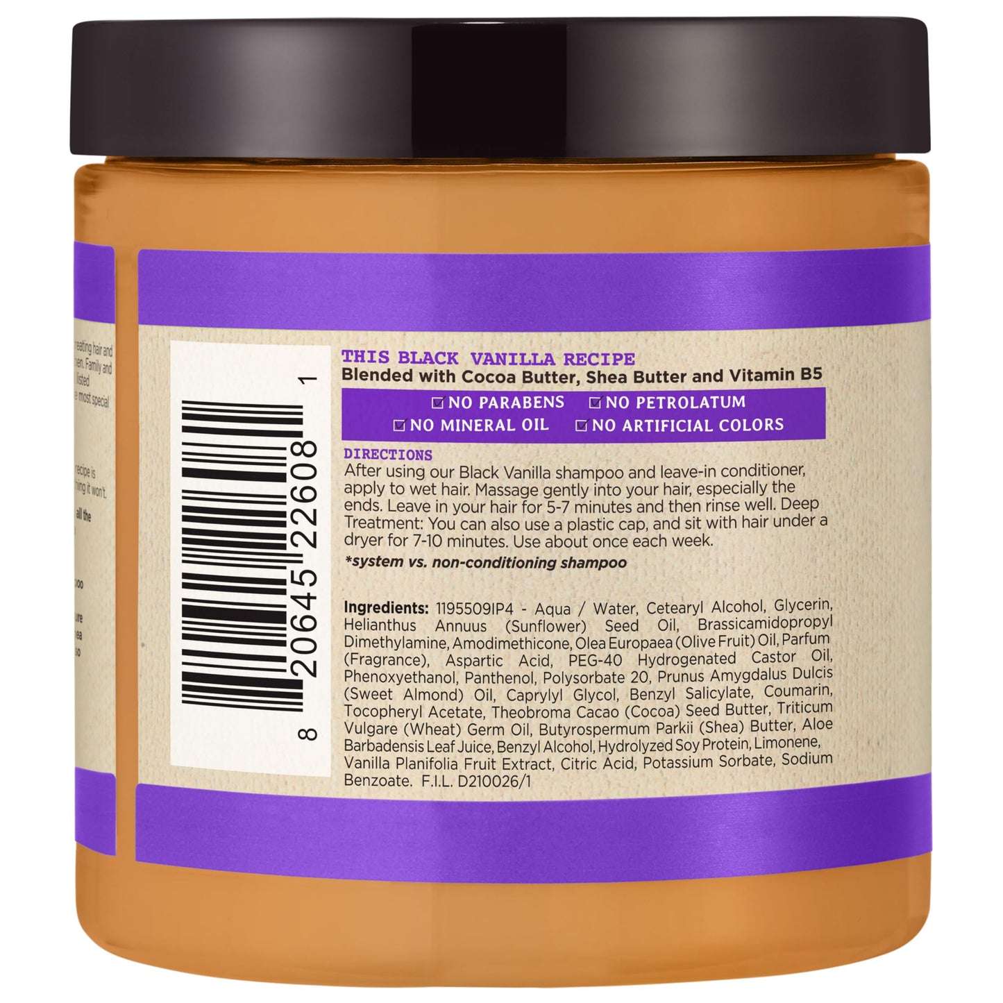 Carol's Daughter Black Vanilla Moisture & Shine Hair Smoothie, 8 Ounce