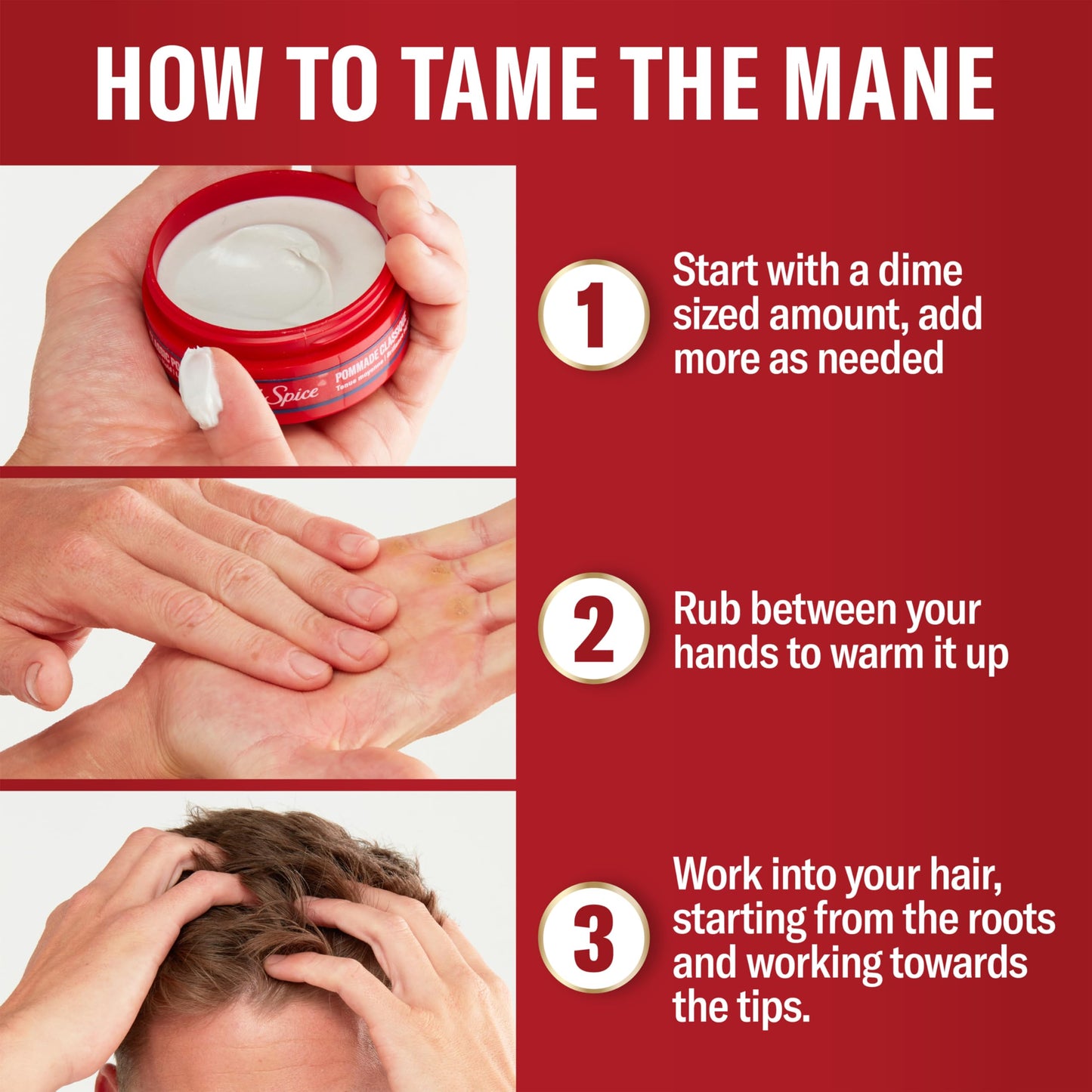 Old Spice Mens Hair Pomade, Fiji Pomade for Men, Loose Hold, Low Shine, Hair Styling, 2.22 oz