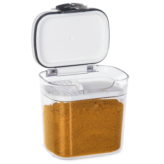 ProKeeper Mini Spice & Herb Storage Container - 1.5 Cups, Airtight, Clear Plastic for Baking Soda, Powder, and Snacks