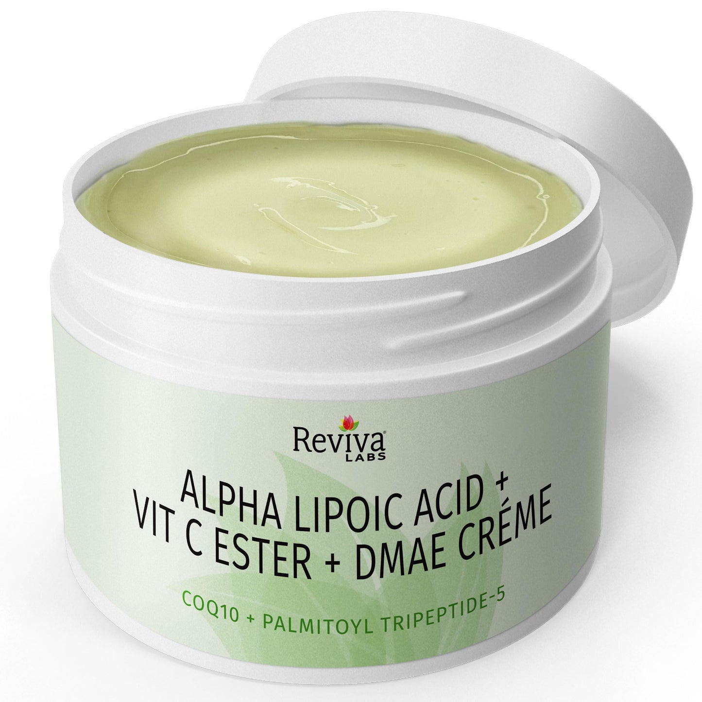 Reviva Labs DMAE Cream with Alpha Lipoic Acid, Vitamin C Ester - DMAE Lift and Firm Cream for Neck and Face - Skin Firming and Moisturizing Cream