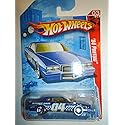 Hot Wheels 2010 '' '84 PONTIAC STUNT CAR" RACE WORLD - "MOVIE STUNTS" - 03 of 04 - 175/240 - Dark Blue - White Interior