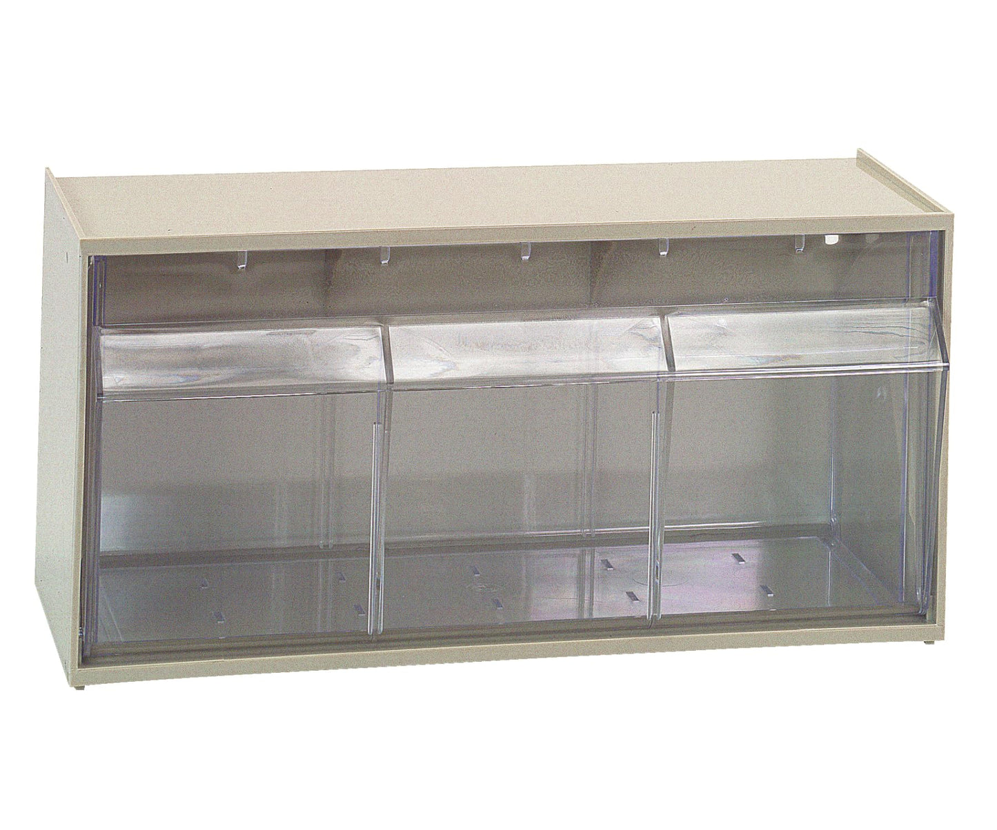 Quantum Storage Systems QTB410IV 1 Drawers Dividable Tip Out Bins Part Organizer Ivory 6" H x 12" W x 6" D