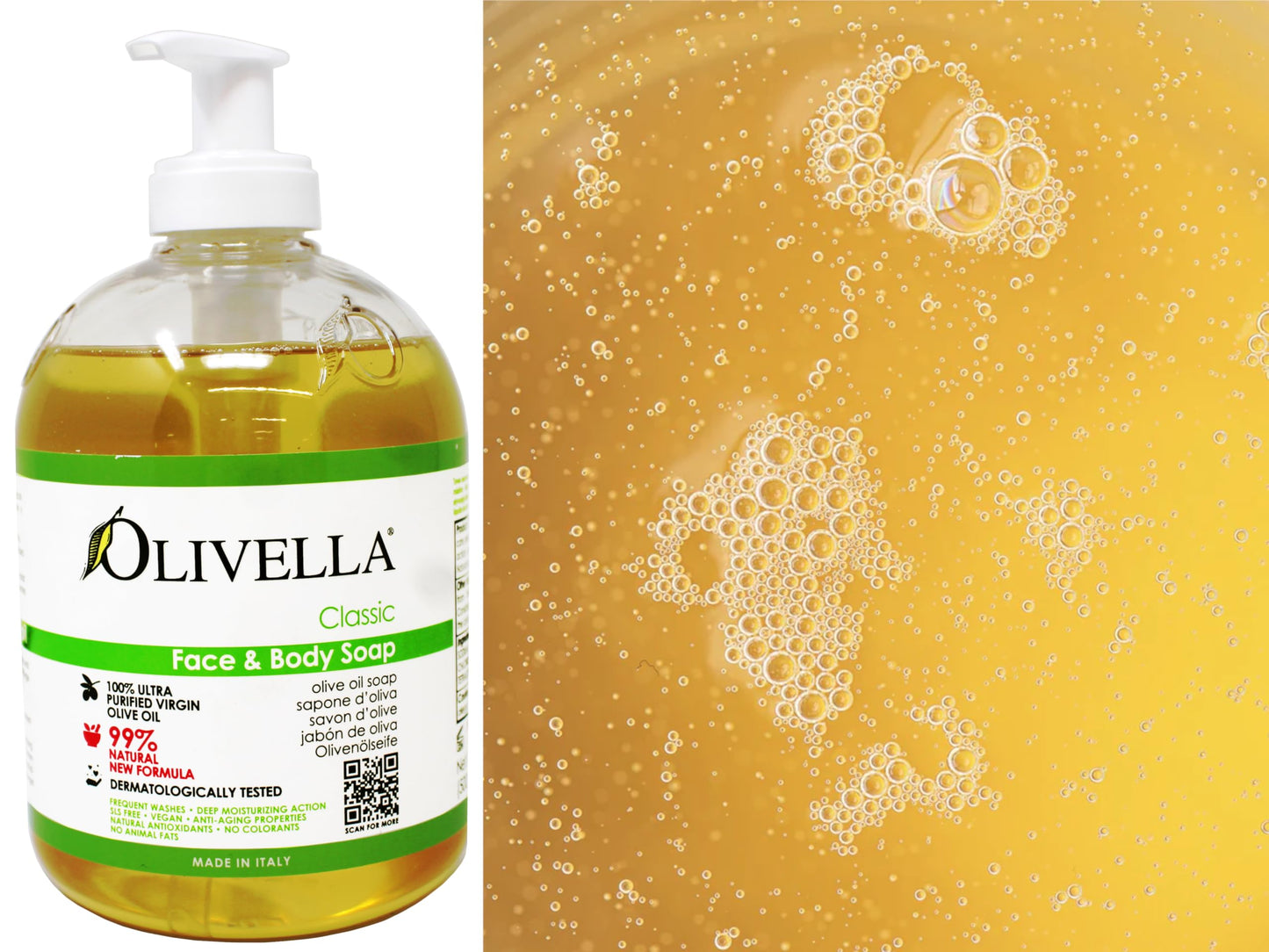 Olivella Face And Body Soap, 16.9 fl oz