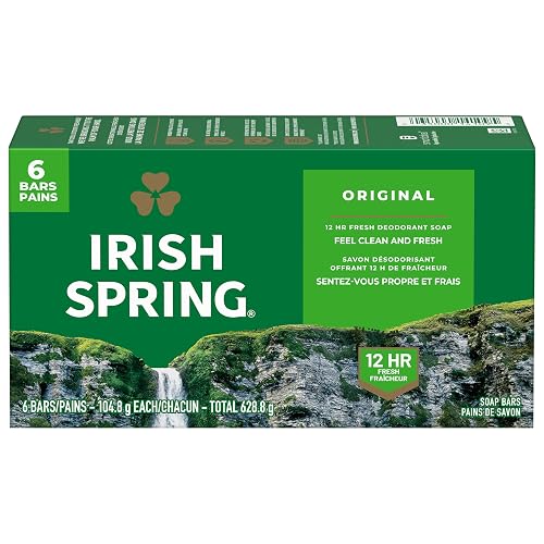 Irish Spring Deodorant Soap Original 3.75 oz (6 Pack)