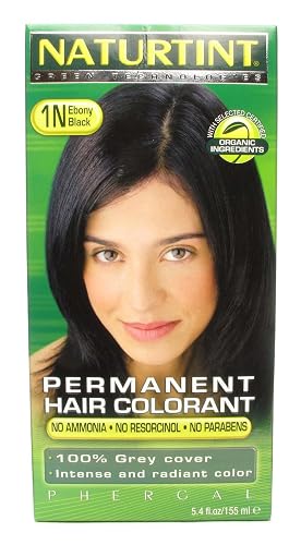 Naturtint 1N Ebony Black Permanent Hair Colour 2xKit