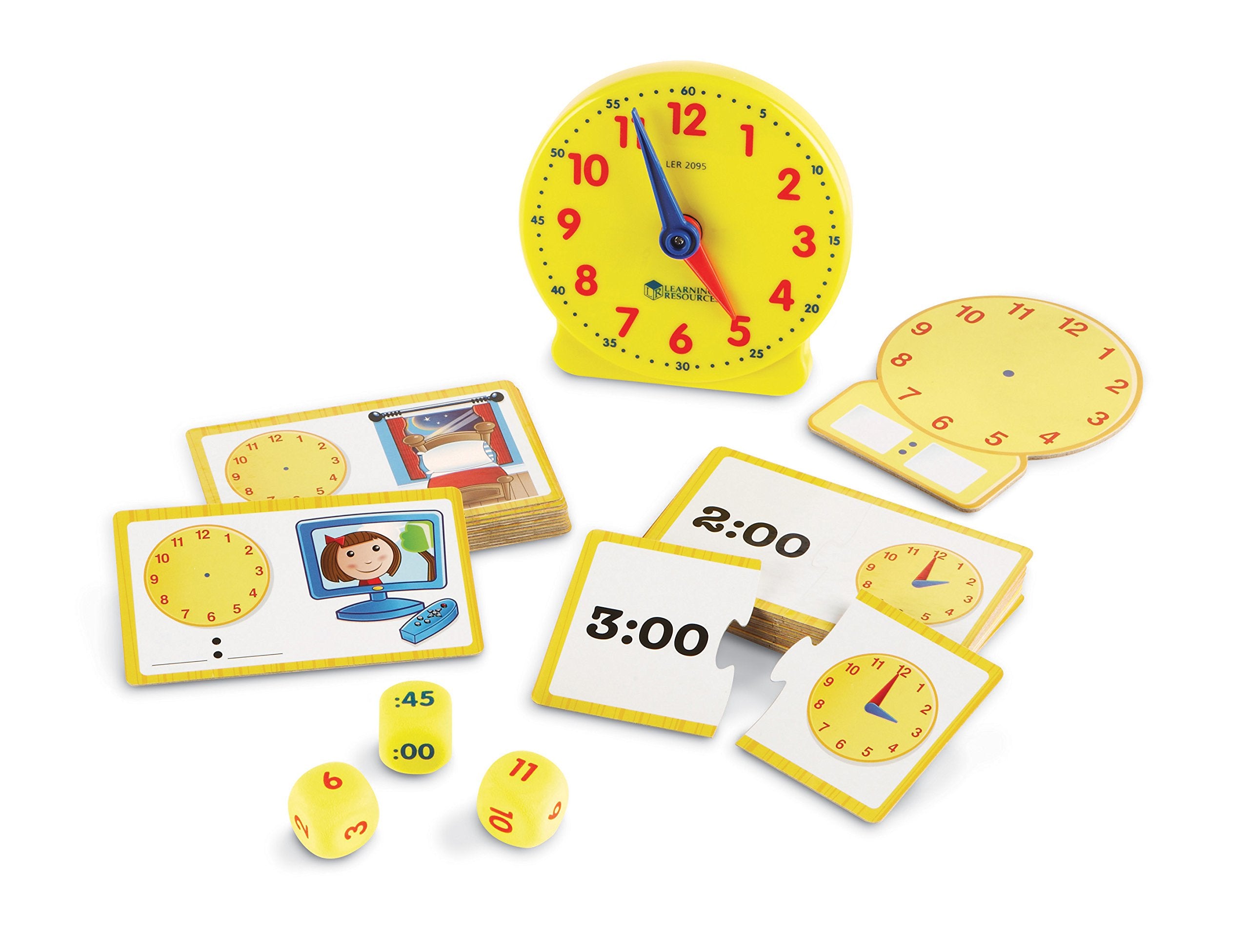 Learning Resources Time Activity Set - 41 Pieces, Ages 5+,Clock for Te ...