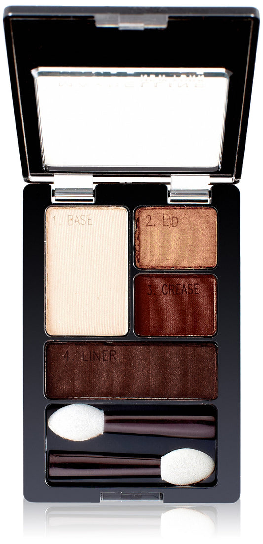 Maybelline Expert Wear Eyeshadow Quads, Natural Smokes, 0.17 oz.