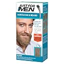 Just For Men Mustache & Beard, multiple uses Beard Dye for Men with Brush Included, With Keratin Biotin Aloe and Coconut Oil for Healthy Facial Hair