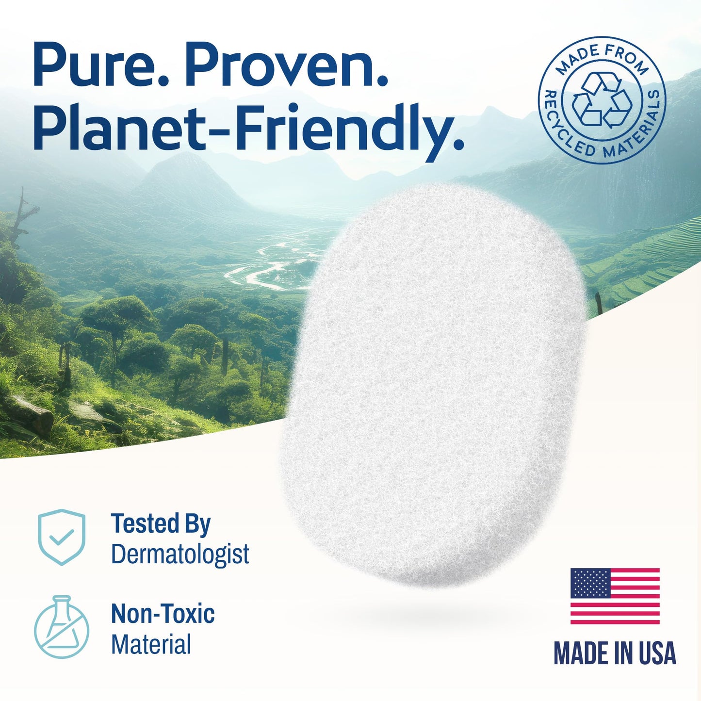 HartFelt Bath Sponges for Shower Women & Men | Soft Exfoliating Body Sponge for Dead Skin | Chemical-Free Sponges for Body | Cleanses Skin from Dirt