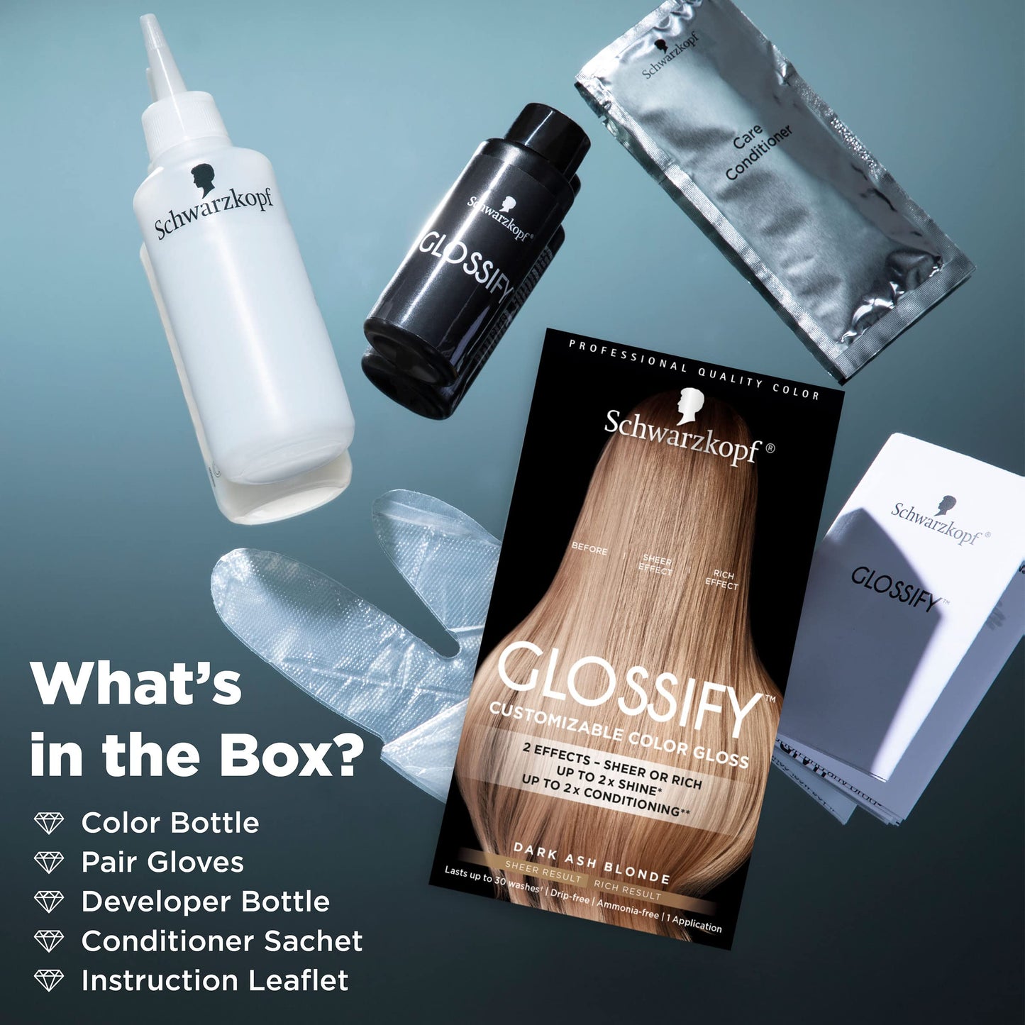 Schwarzkopf Glossify Customizable Color Gloss, Dark Ash Blonde