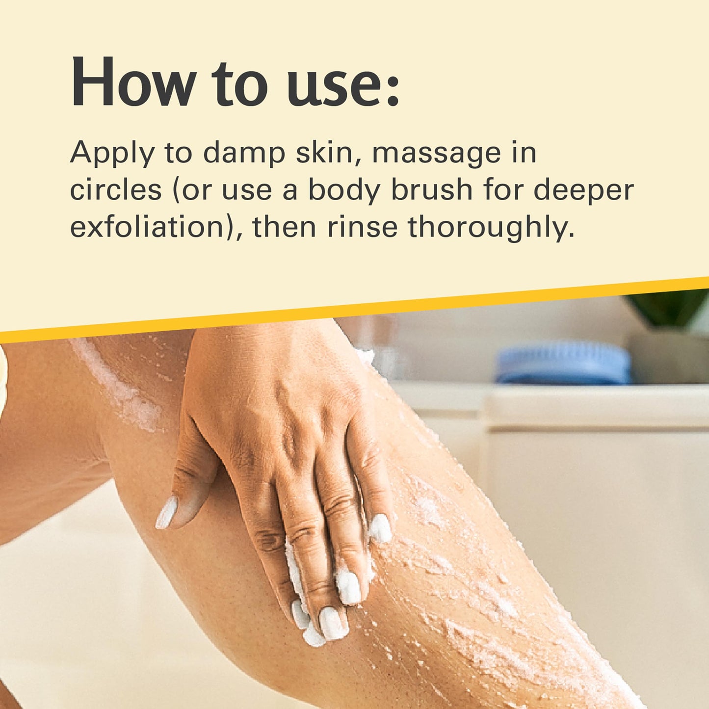 Anti-Cellulite Body Scrub for Skin Tightening, Firming, Moisturizing & Smoothing, Exfoliating Formula for Legs, Glutes, Hands & Feet with Stem Cells Beauty and Personal Care M3 Naturals
