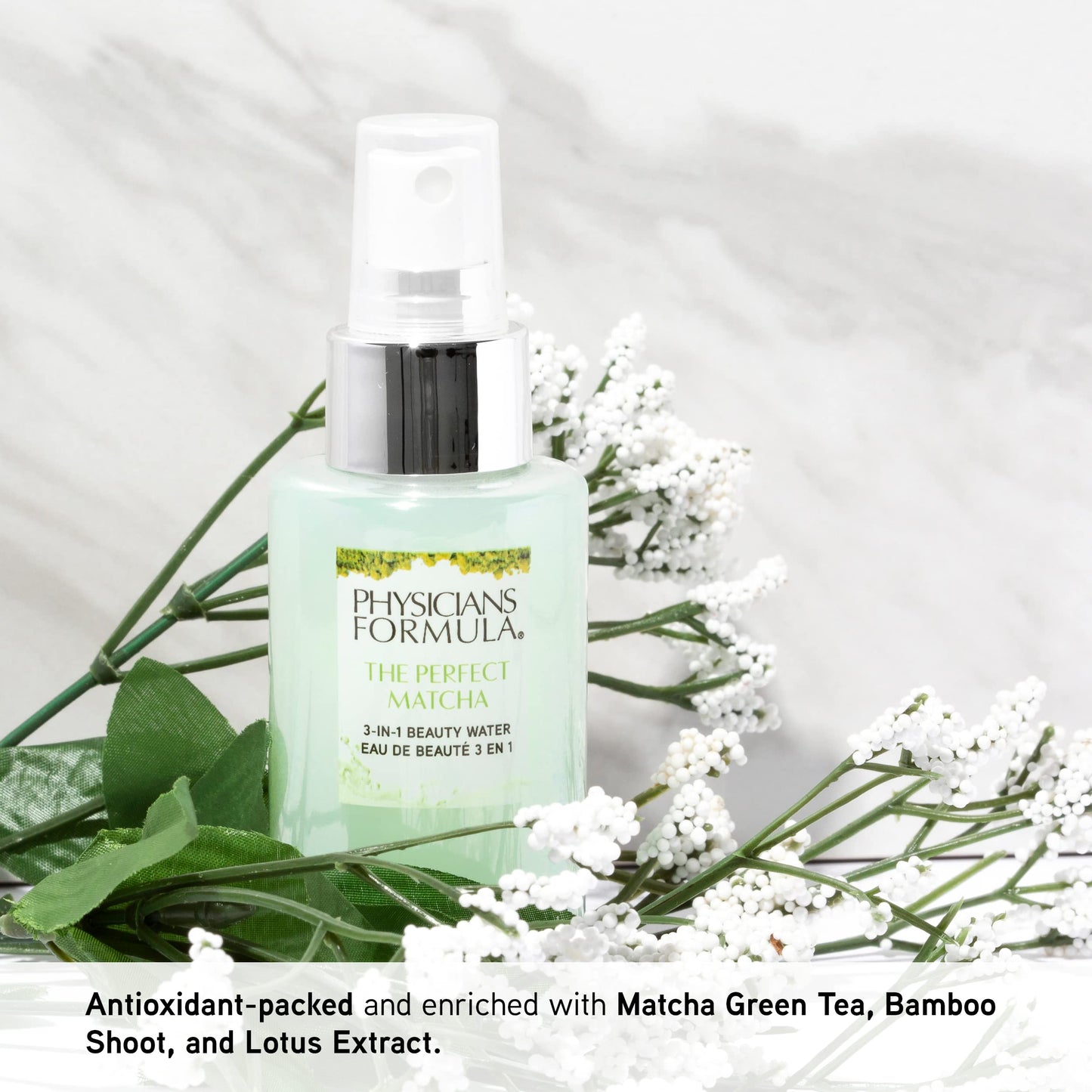 Physicians Formula The Perfect Matcha 3-in-1 Beauty Water Toner & Setting Spray | Dermatologist Tested, Clinicially Tested