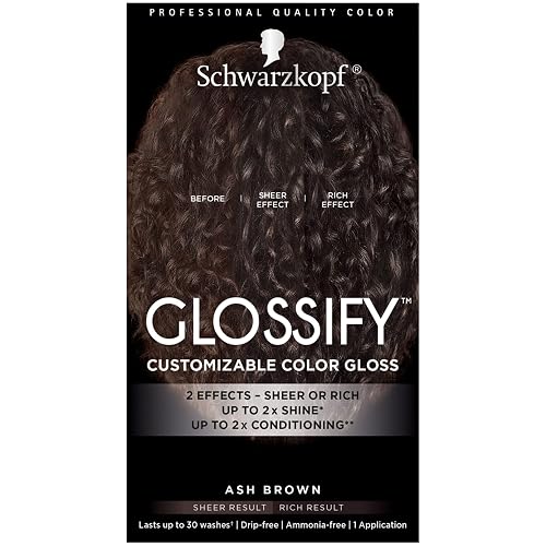 Schwarzkopf Glossify Customizable Color Gloss, Ash Brown