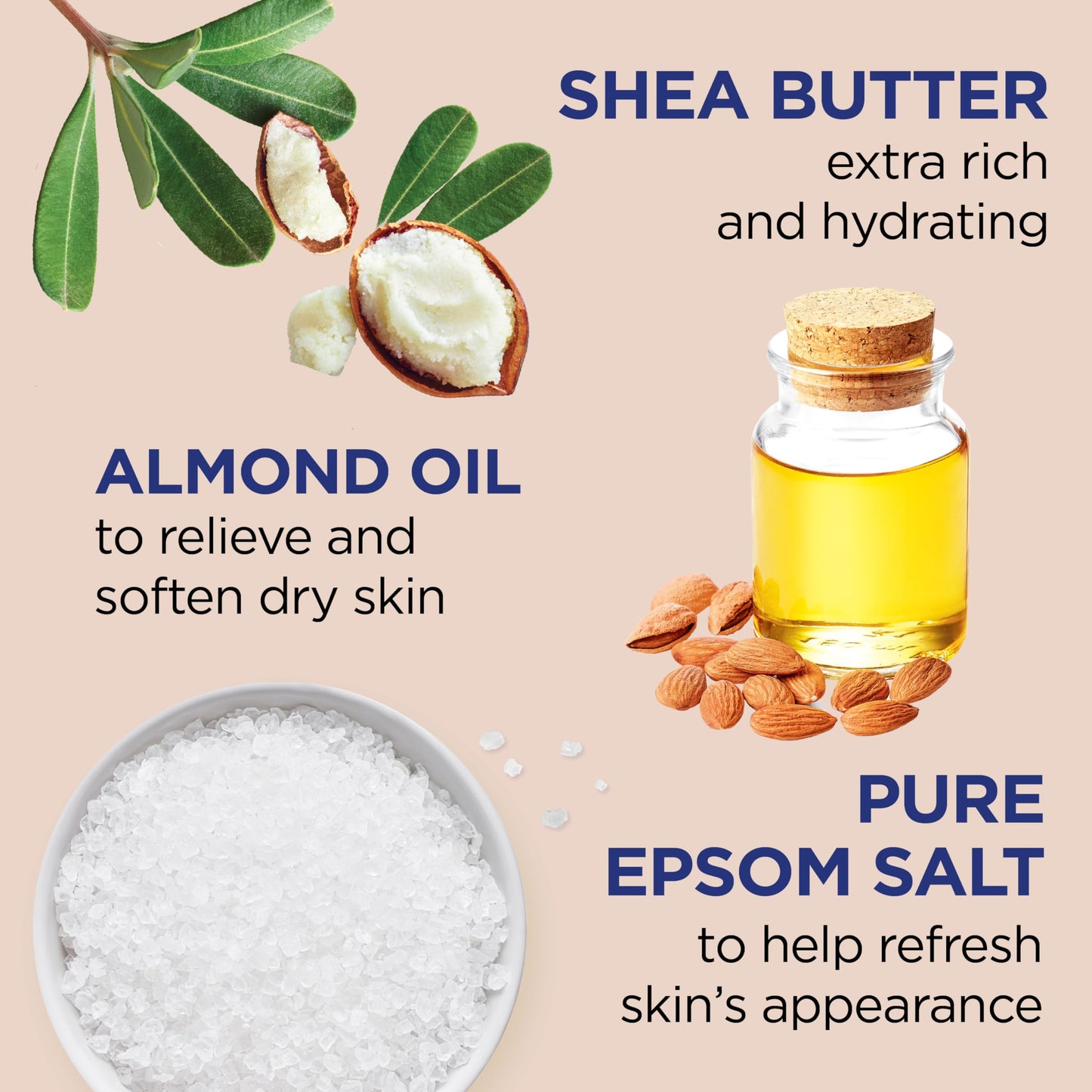 Dr Teal's Foaming Bath with Pure Epsom Salt, Shea Butter & Almond, 34 fl oz