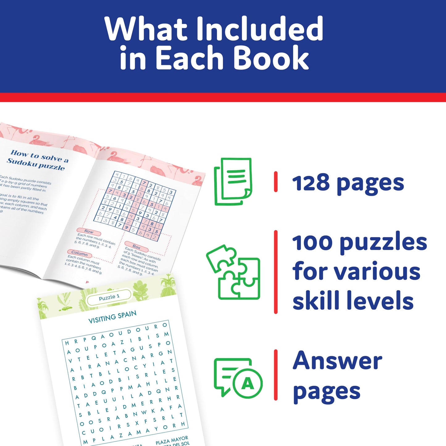 R&R Pocket Sudoku Puzzle Books, Compact Travel Size Sudoku Books - Ideal for Relieve Stress, Boost Your Mood, Relax at Home and Office Breaks