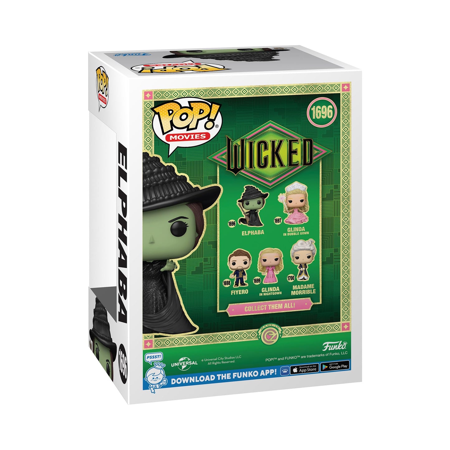 Funko POP Movies: Wicked - Elphaba - Glitter - Collectable Vinyl Figure - Gift Idea - Official Merchandise - for Kids & Adults - Movies Fans - Model…