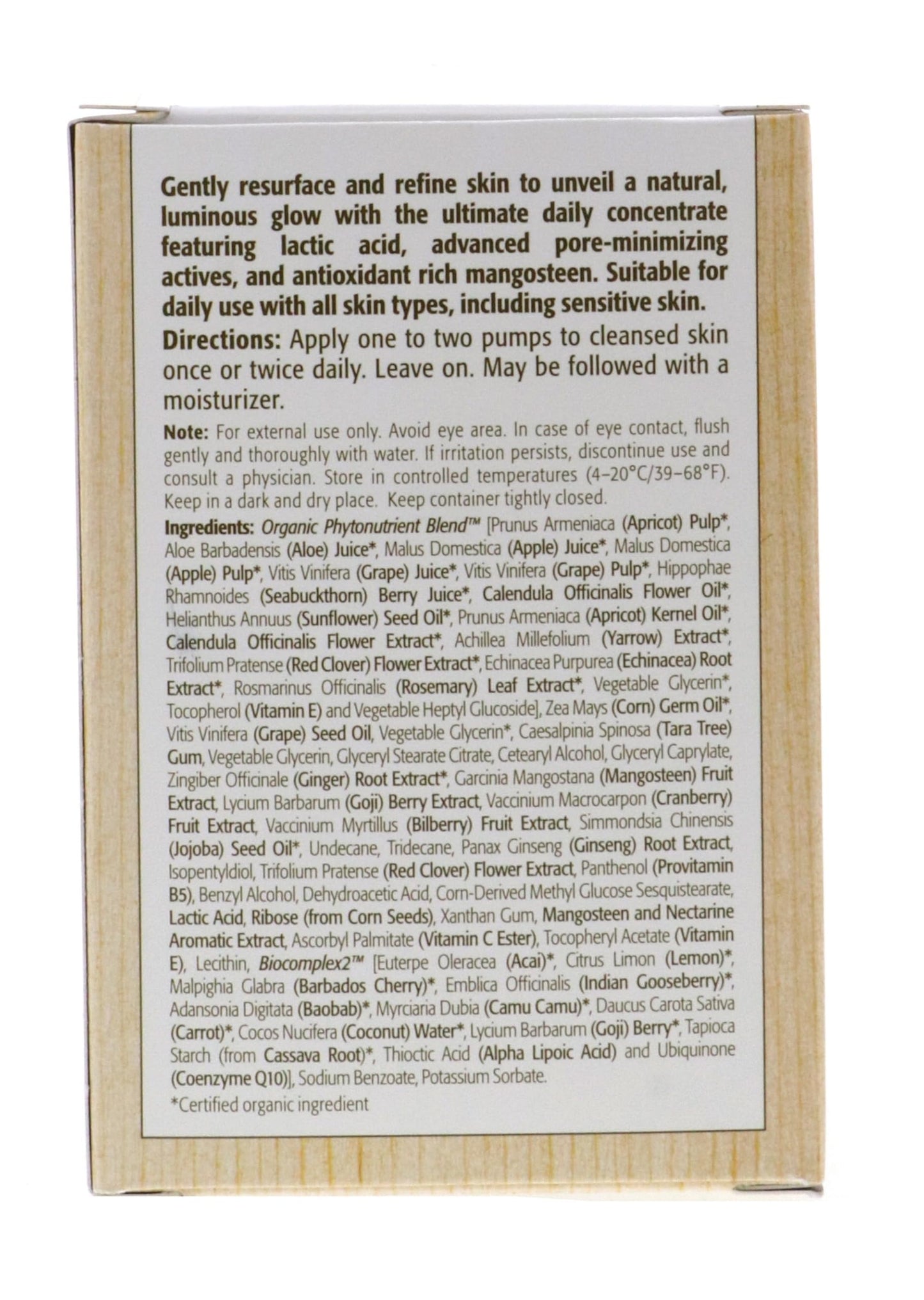 Eminence Mangosteen Daily Resurfacing Concentrate for Unisex - 1.2 oz Treatment