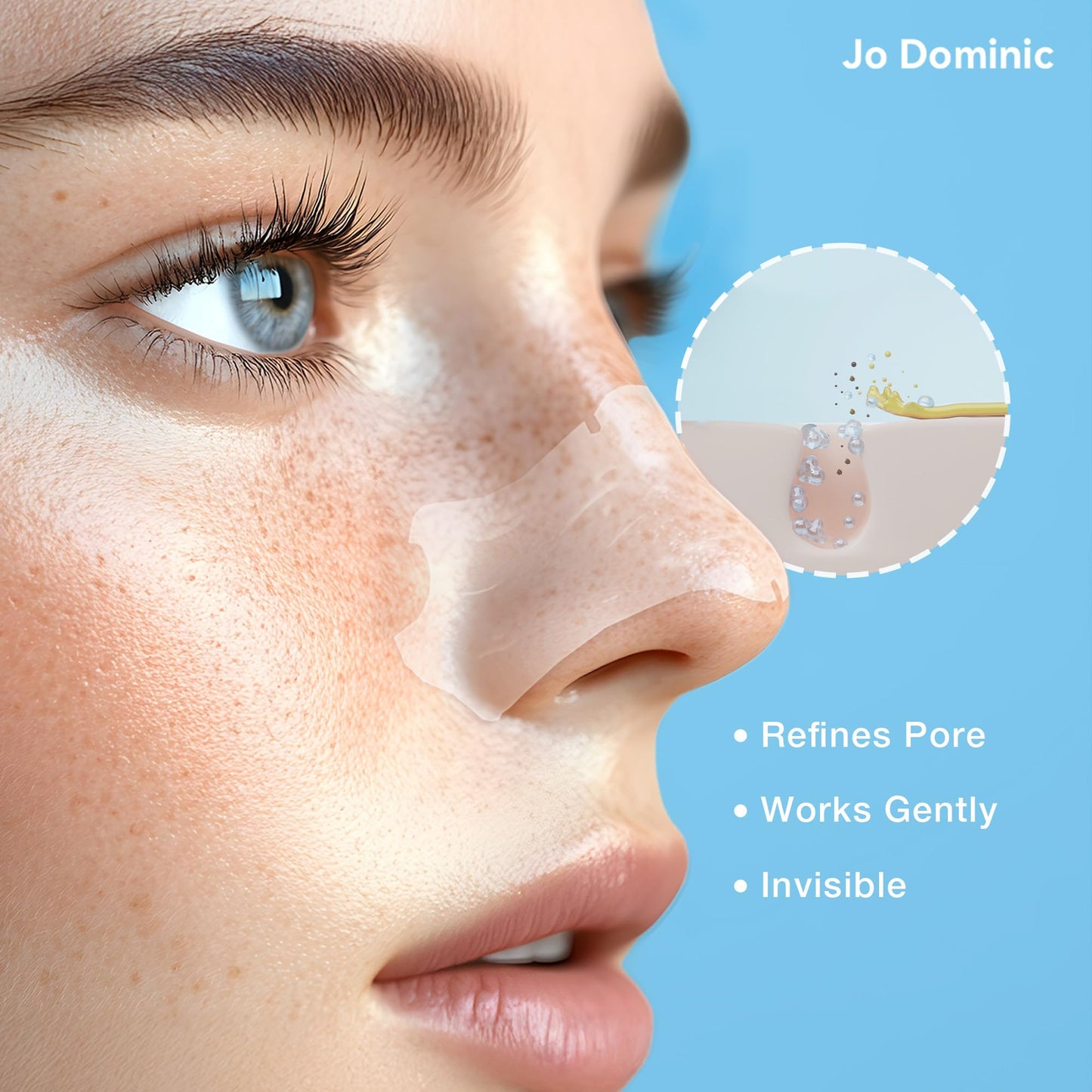 Jo Dominic MAGIX PATCH Nose Pimple Patches Hydrocolloid Acne Patches for Nose Pores - Absorbs Oil, Zits & Blemishes Overnight - Vegan, Cruelty-Free Beauty and Personal Care Jo Dominic