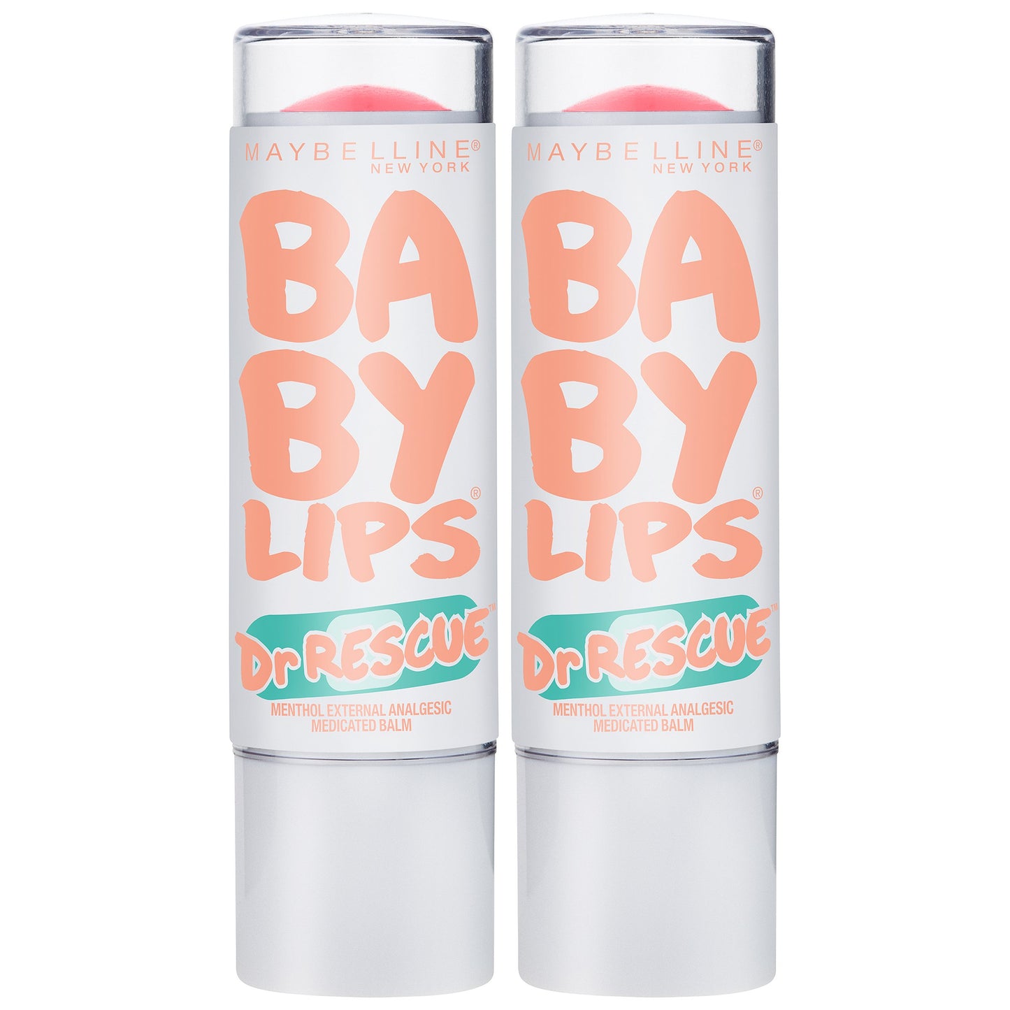 Maybelline New York Baby Lips Dr. Rescue Medicated Lip Balm Makeup, Coral Crave, Pack of 2 Beauty and Personal Care MAYBELLINE