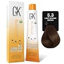 GK HAIR Global Keratin Professional Hair Color Cream Tube (3.4 Fl Oz/100ml) Nourishing & Cleansing Colors for Styling High Performance Long Lasting