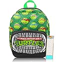 Teenage Mutant Ninja Turtles Mini Backpack for Teens - 10” Canvas TMNT Backpack with Front Pocket and Bookmark | TMNT Backpack Purse Bundle