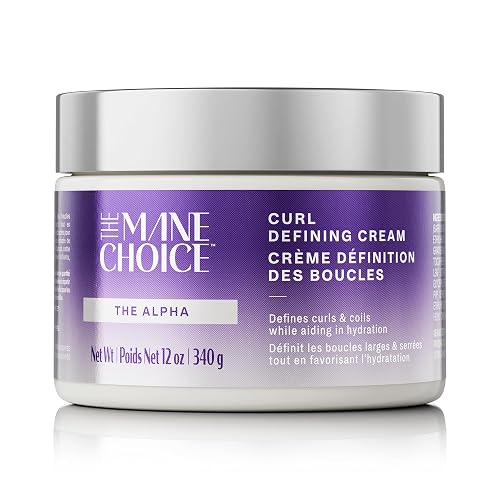 The Mane Choice The Alpha Curly As Can Be Curl Defining Cream,12 Oz, Defines, Hydrates & Smooths Frizz, Curl Cream For Coily, Wavy & Curly Hair