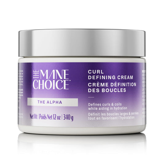 The Mane Choice The Alpha Curly As Can Be Curl Defining Cream,12 Oz, Defines, Hydrates & Smooths Frizz, Curl Cream For Coily, Wavy & Curly Hair
