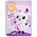 Gabby's Dollhouse Cakey And Pandy Kids Bedding Super Soft Micro Raschel Throw, 46 in x 60 in, By Franco