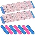 300 Pcs Mini Nail Files Double Sided Emery Boards Small Disposable Nail Files Bulk Manicure Pedicure Tools for Men, Women, Kids- 2 Inch