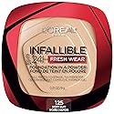 L'Oreal Paris Makeup Infallible Fresh Wear Foundation in a Powder, Up to 24H Wear, Waterproof, Ivory Buff, 0.31 oz.