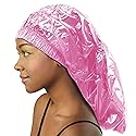 Shower Cap for Women Donna Shower Caps for Women Reusable Waterproof Travel Accessories for Women Spa Braid PINK