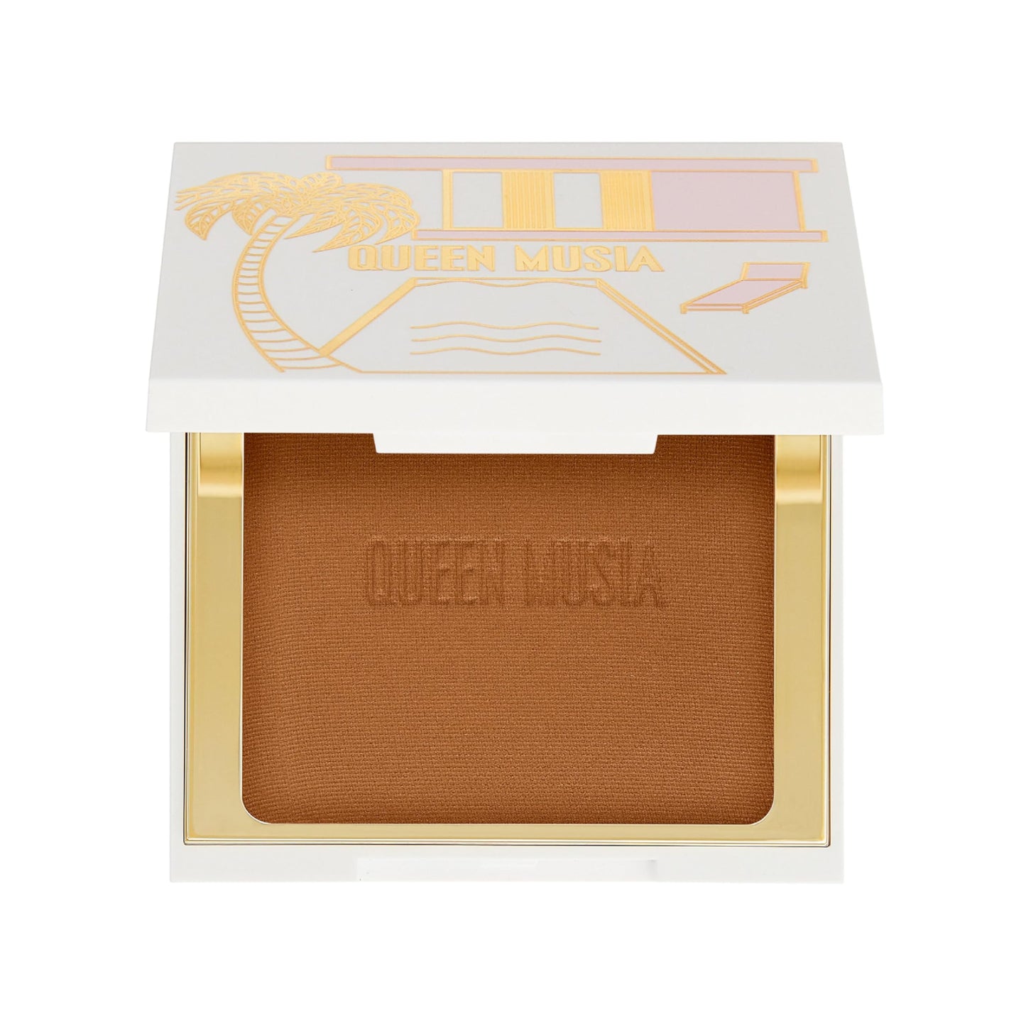 QUEEN MUSIA Voyage Nostalgique Soft Sunlight Bronzer -- Longwear, Sun Kissed, Blurring, Seamless Bronzer, Filtered Skin, Skincare Base, Skin Native