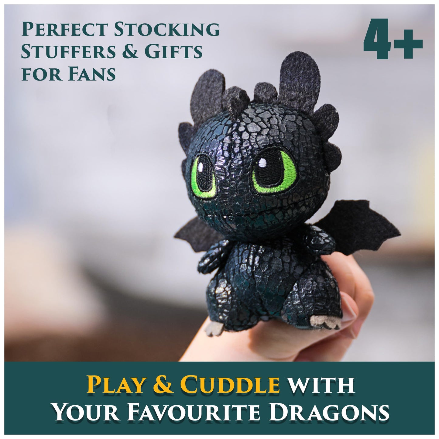 Dreamworks Dragons How to Train Your Dragon Mini Plushies, Toothless & Deadly Nadder 2-Pack, 3” Stuffed Animals, Kids Toys for Boys Ages 4 & Up