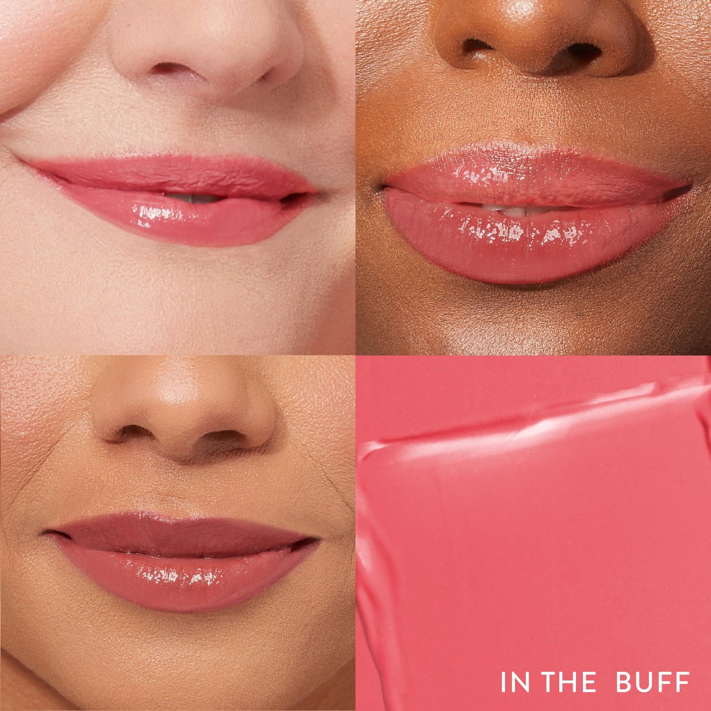 LAURA GELLER NEW YORK Jelly Balm Tinted Lip Balm - In the Buff - Hydrating Lip Color with Shine Finish - Squalane & Vitamin E - Buildable Sheer